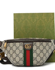 GG Supreme Monogram Web Small Ophidia Belt Bag Beige Ebony New Acero