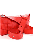 Paper Calfskin Intrecciato Stretch Cassette Bright Red