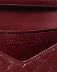 Nappa Intrecciato Knot Lock Top Handle Crossbody Bag Barolo