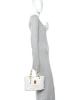 Nappa Intrecciato Small Capri Tote White