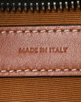 Triomphe Canvas Calfskin Ava Shoulder Bag Tan