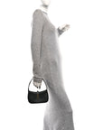 Smooth Calfskin Le 5 A 7 Mini Hobo Black