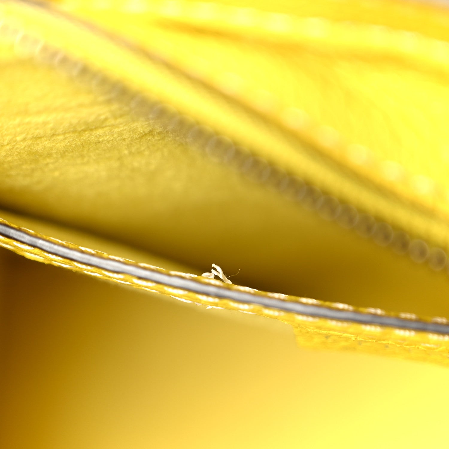 Drummed Calfskin Nano Luggage Citron
