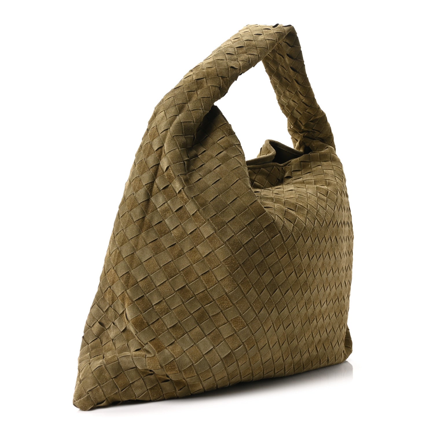 Suede Intrecciato Large Hop Mud