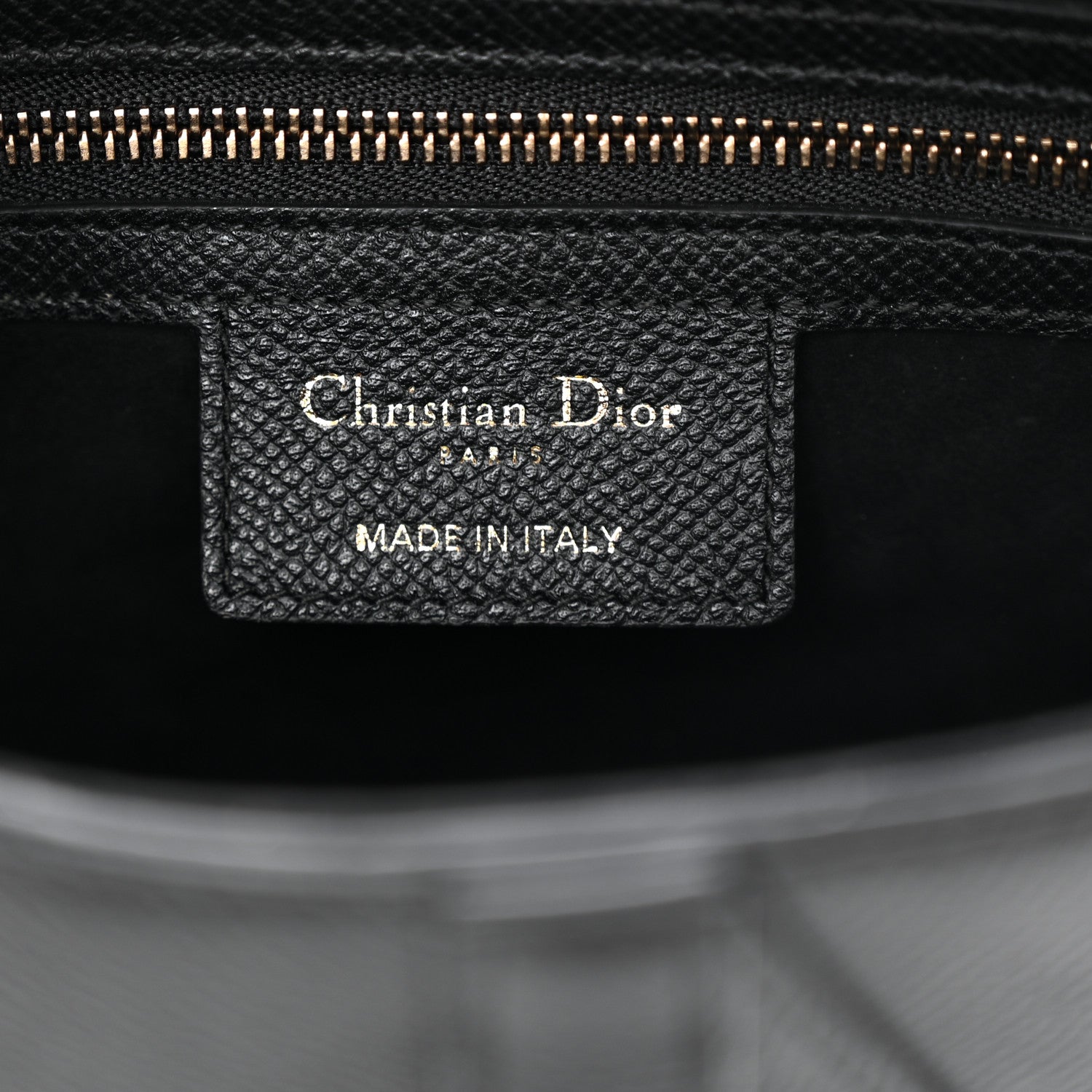 Grained Calfskin Saddle Bag Black