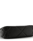 Lambskin Quilted Medium CHNL 19 Flap Dark Brown