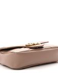 Calfskin Matelasse Super Mini GG Marmont Shoulder Bag Porcelain Rose