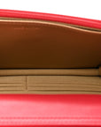 Lambskin Quilted CC Pearl Crush Wallet on Chain WOC Red