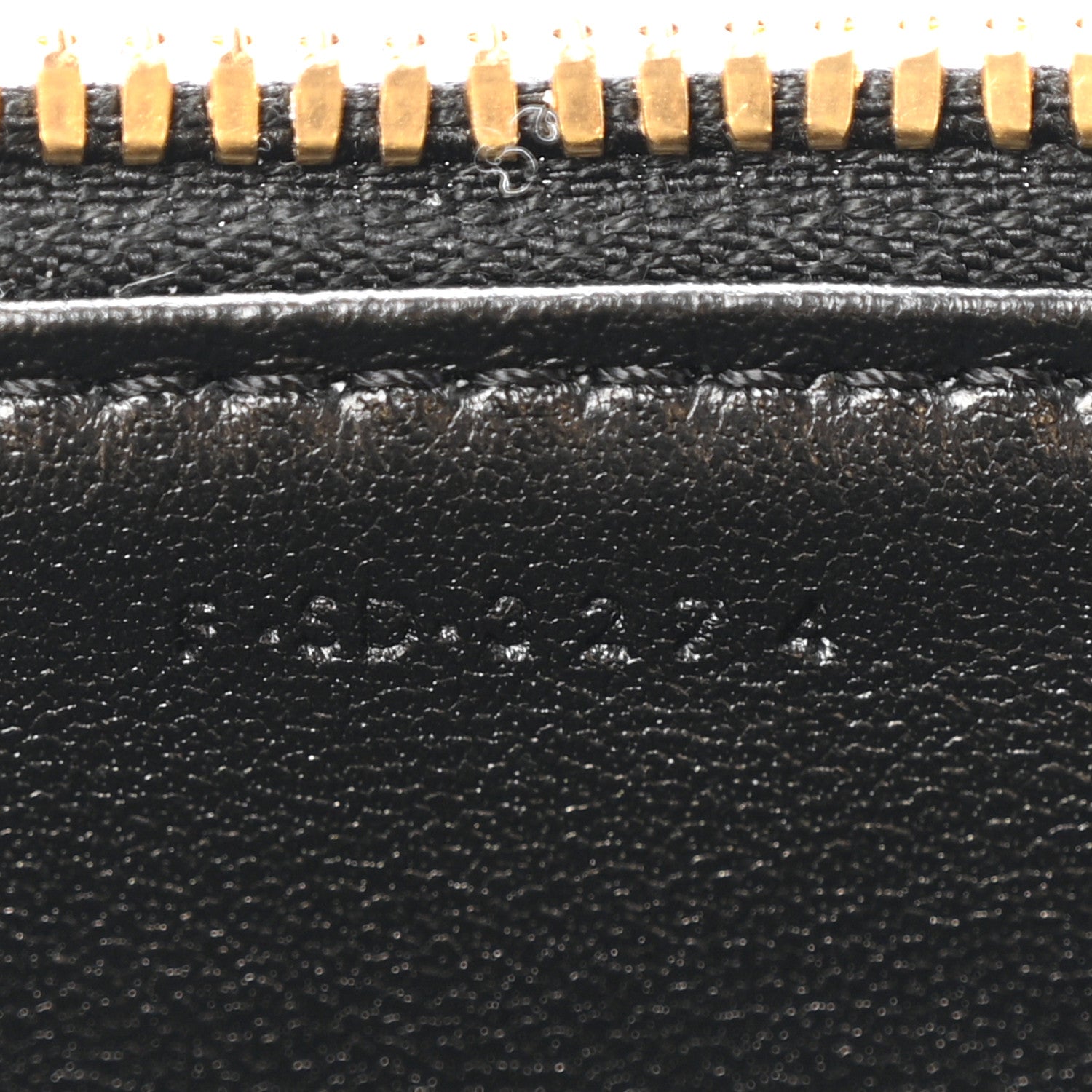 Patent Calfskin Triomphe Mini Vanity Case Black