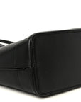 Textured Dollar Calfskin Small Ophidia Shoulder Tote Bag Black