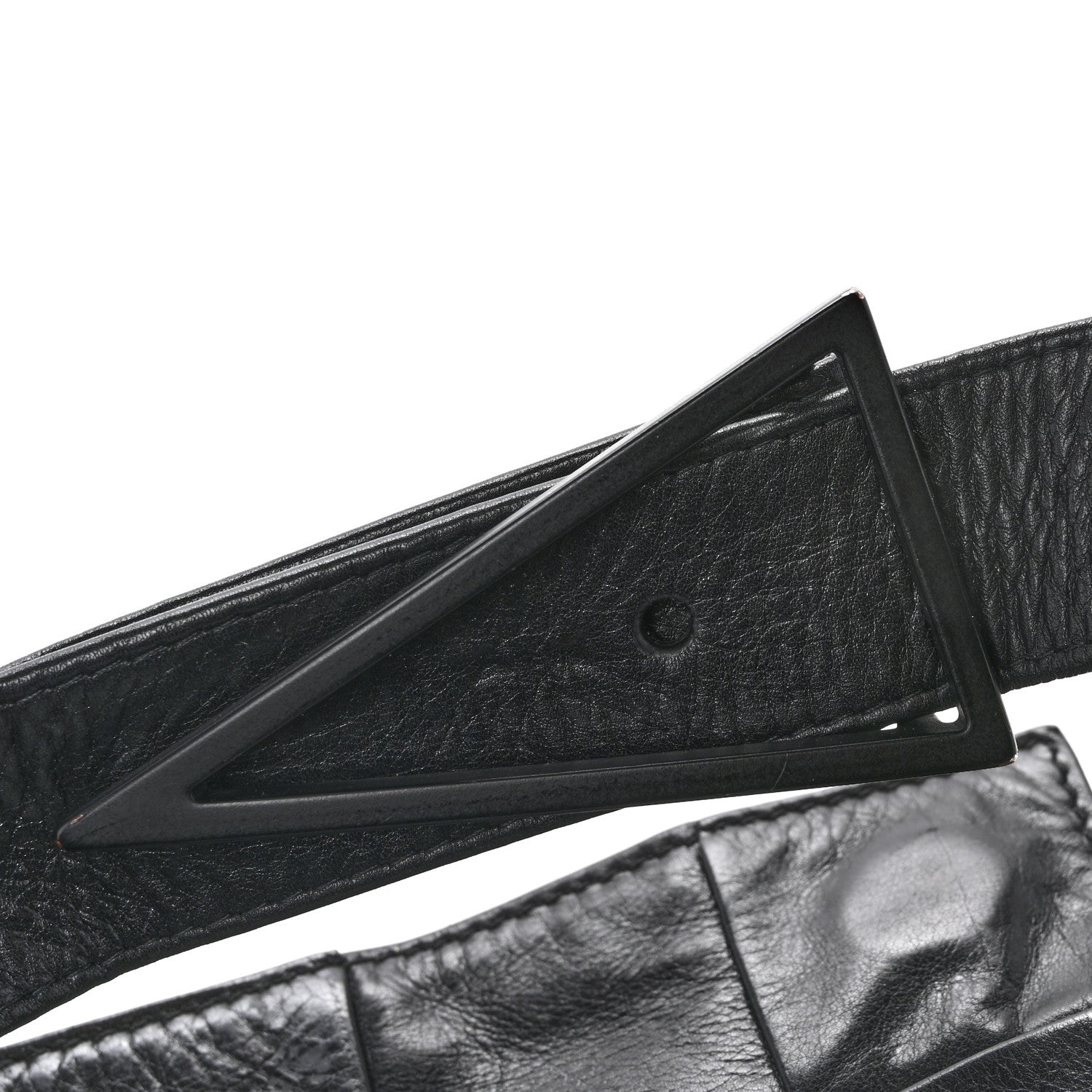 Paper Calfskin Intrecciato Stretch Cassette Black