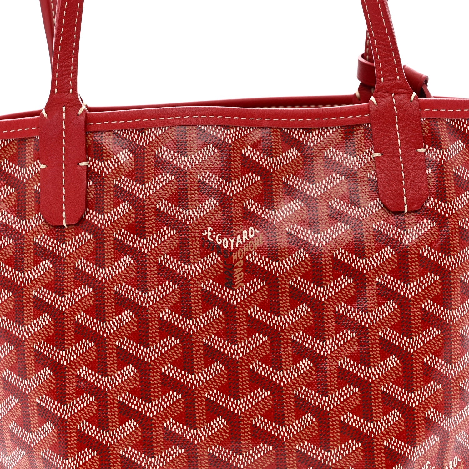 Goyardine Reversible Mini Anjou Red