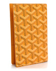 Goyardine Grenelle Passport Wallet Yellow