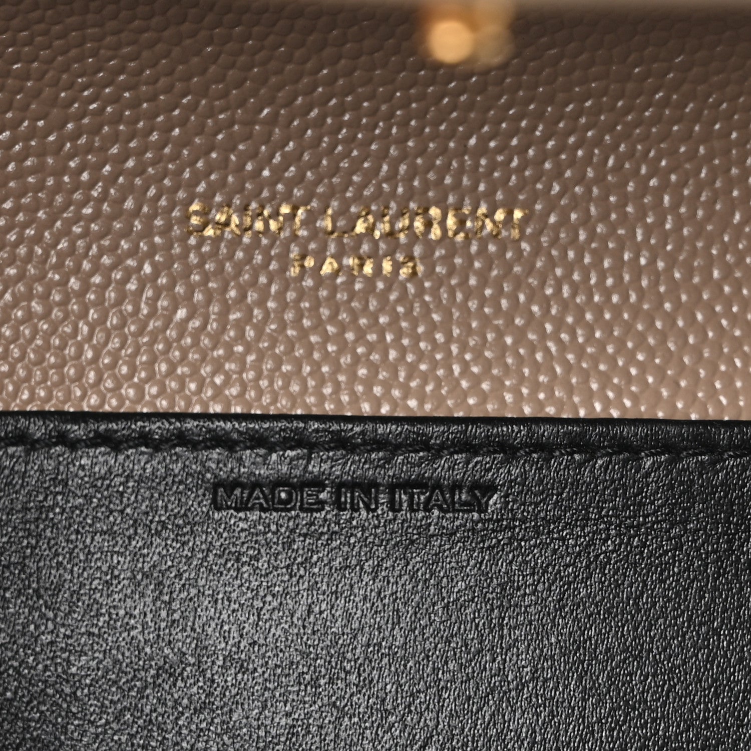 Grain De Poudre Monogram Uptown Chain Wallet Dark Beige