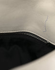 Lambskin Quilted Medium Loulou Puffer Monogram Chain Satchel Crema Soft