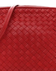 Nappa Intrecciato Nodini Crossbody Messenger Red