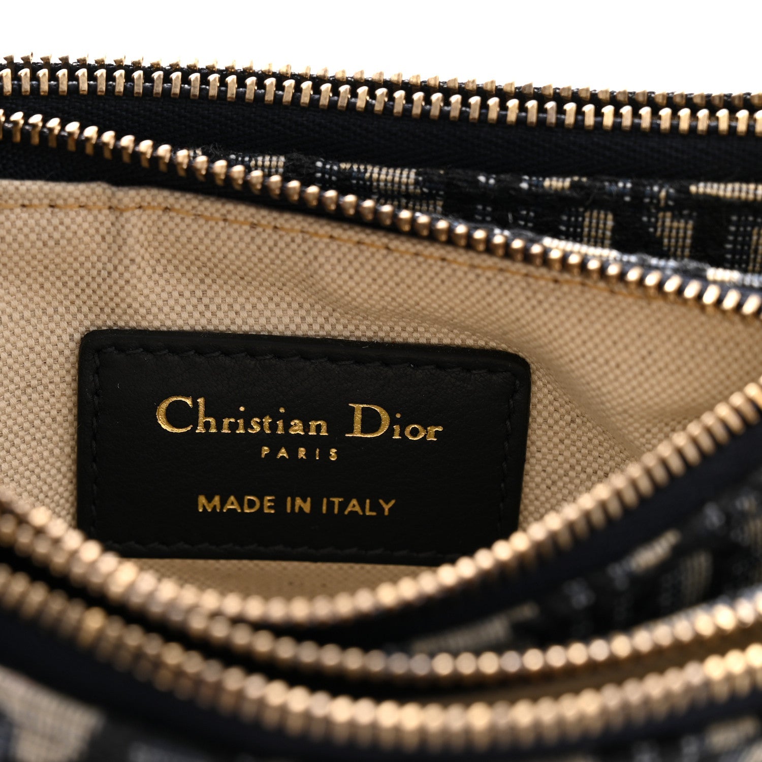 Oblique Saddle Pouch With Strap Navy Blue