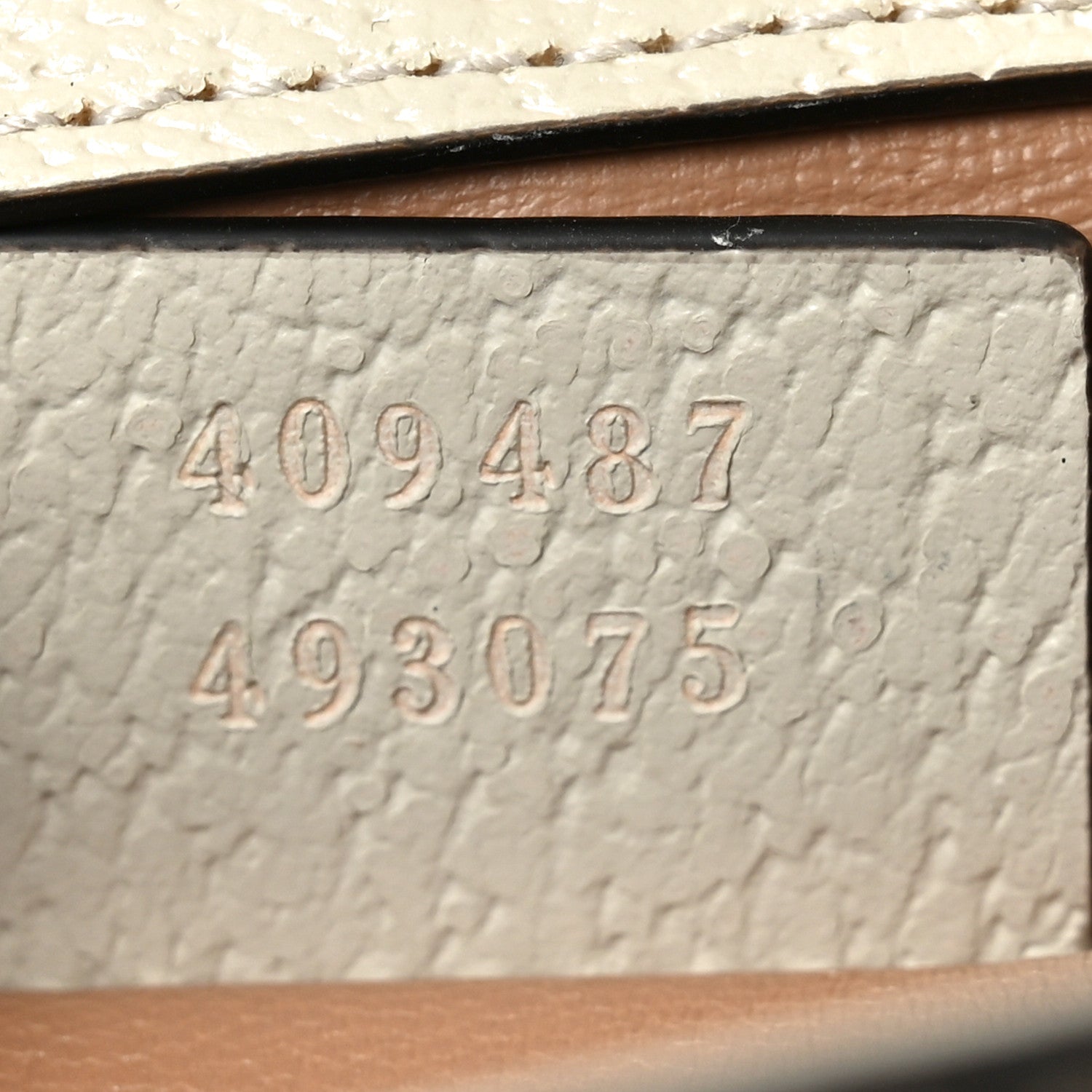 GG Supreme Monogram Berry Textured Dollar Calfskin Small Padlock Shoulder Bag Beige Ebony Light Copper Mystic White