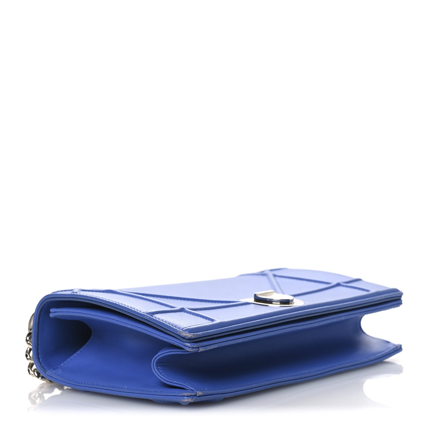 Smooth Calfskin Medium D1ORama Flap Bag Blue