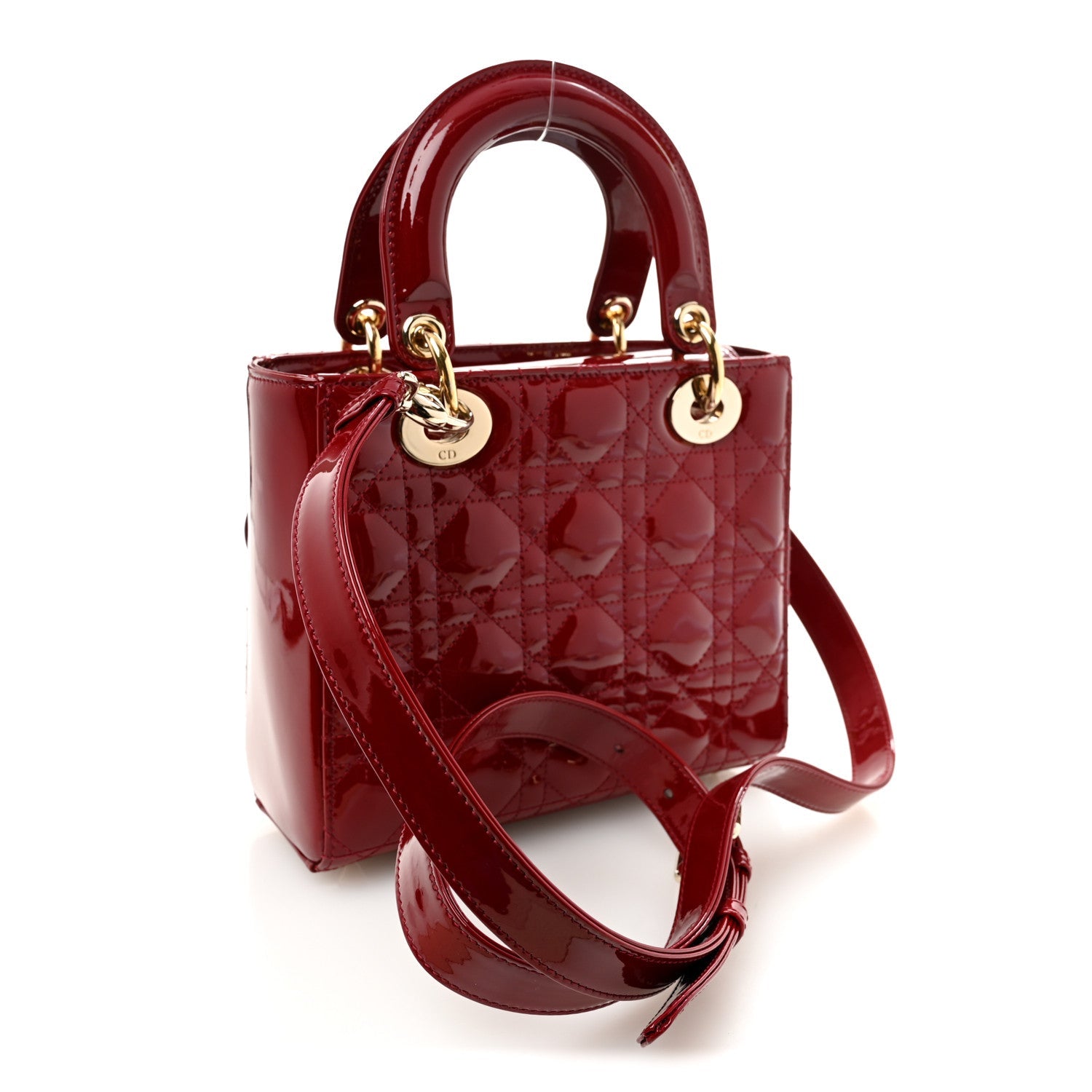 Patent Cannage Small Lady D1OR Cherry Red