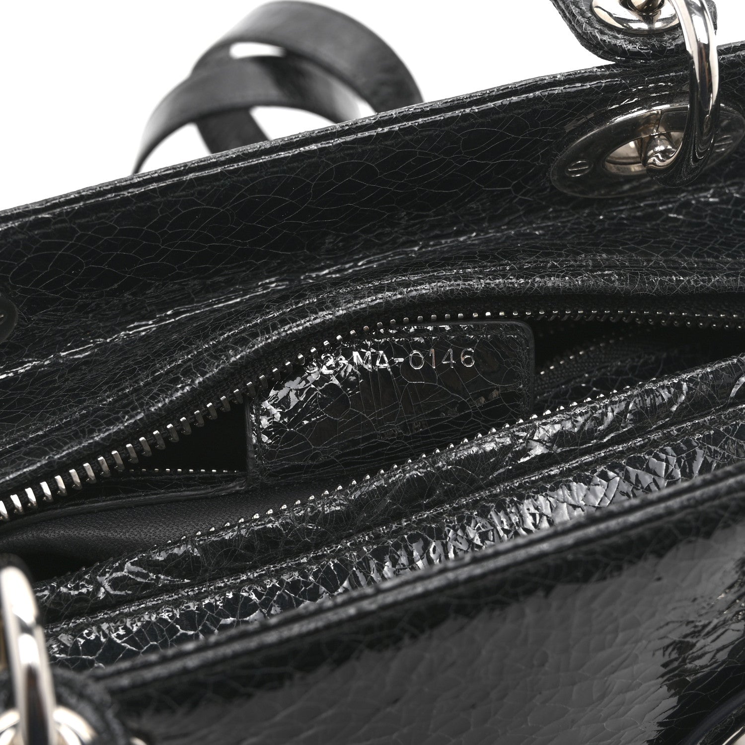 Ceramic Effect Deerskin Jeweled Swan Lady D1OR Black