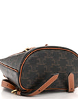 Triomphe Canvas Calfskin Mini Folco Backpack Tan