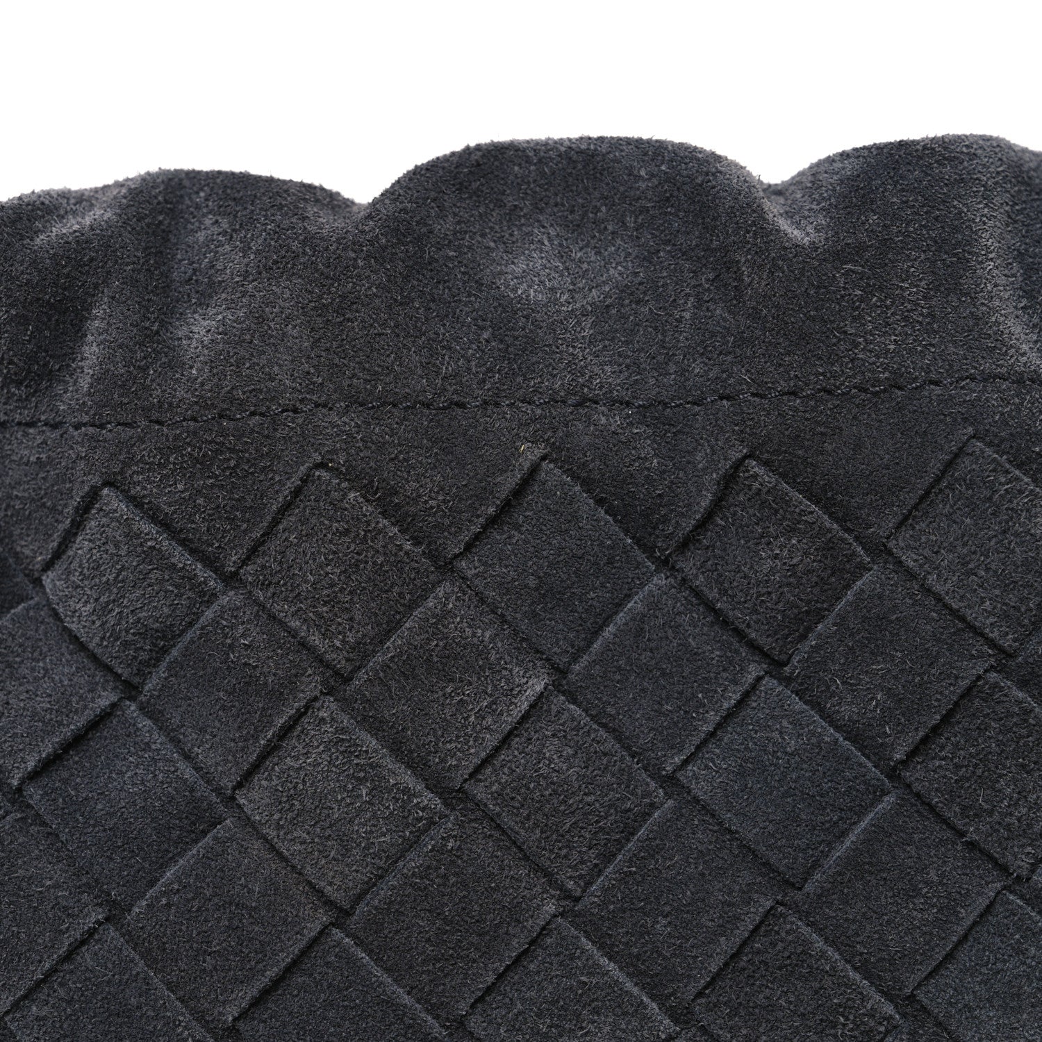 Suede Calfskin Intrecciato Medium Dustbag Grey