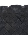Suede Calfskin Intrecciato Medium Dustbag Grey