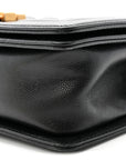 Caviar Quilted Small Boy Flap Black