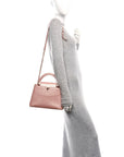 Metallic Taurillon Capucines BB Pearly Pink