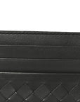 Nappa Intrecciato Card Holder Ardoise