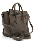 Drummed Calfskin Nano Luggage Souris