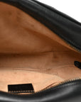 Calfskin Matelasse Small GG Marmont Chain Shoulder Bag Black
