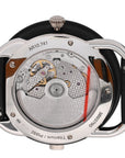 Platinum Titanium Alligator 43mm Arceau Le Temps Voyageur Automatic Watch Noir