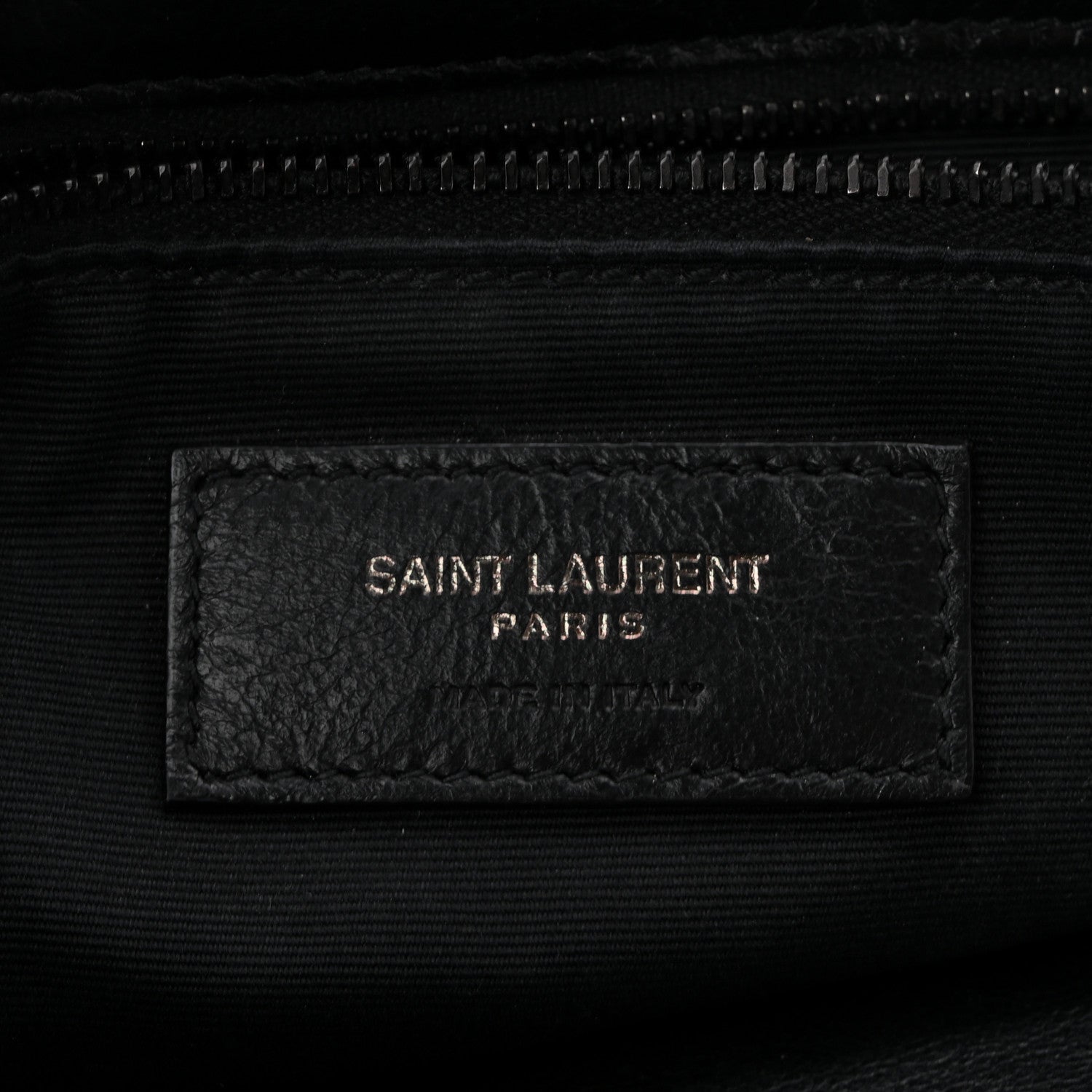 Crinkled Calfskin Matelasse Monogram Medium Niki Chain Satchel Black