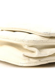 Caviar Quilted Wallet On Chain WOC White