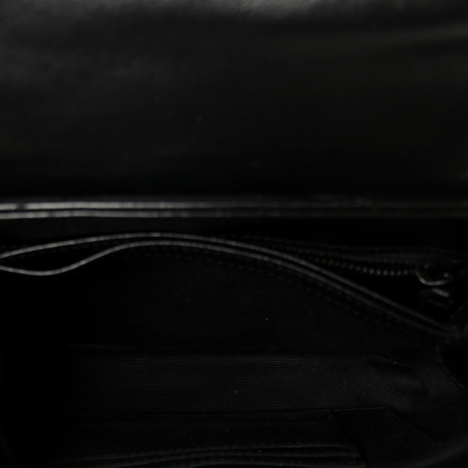 Calfskin Y Quilted Monogram Monochrome Toy Loulou Crossbody Bag Black