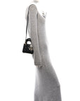 Lambskin Cannage Micro Lady D1OR Black