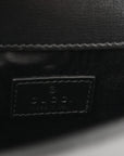 Satin Crystal GG Monogram Mini Dionysus Top Handle Bag Black