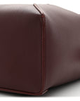 Calfskin Small Puzzle Edge Bag Burgundy