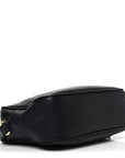 Pebbled Calfskin Small Soho Disco Bag Black