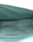 Caviar Quilted Filigree Waist Bag Light Blue
