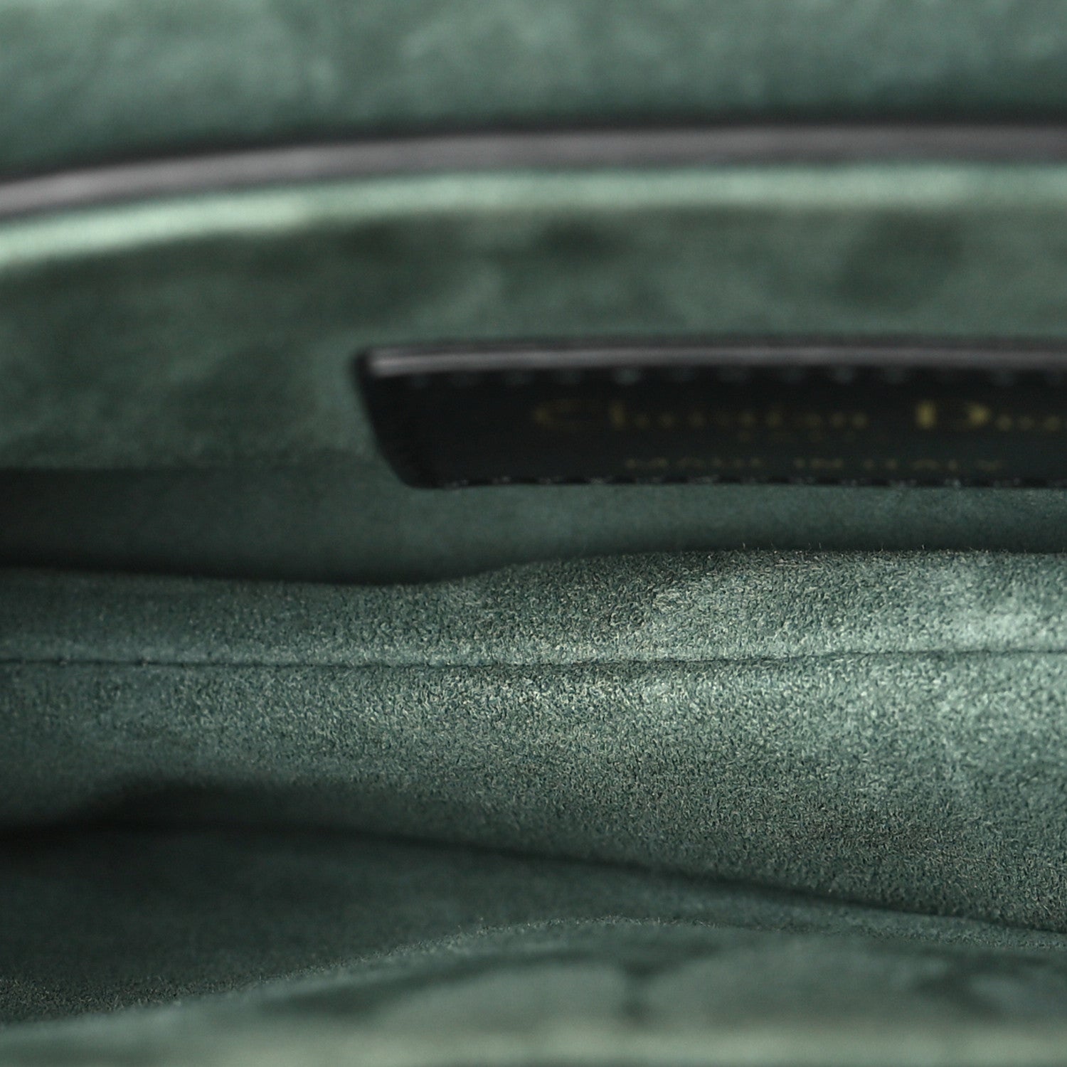 Beaded Calfskin Snakeskin Mini Saddle Bag Green