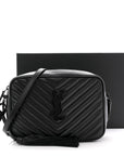 Calfskin Matelasse Monogram Monochrome Lou Camera Bag Black