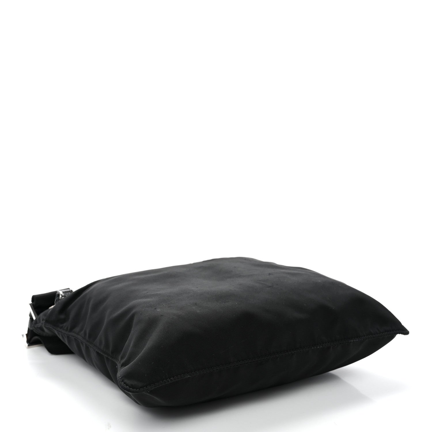 Nylon Vela Flat Messenger Bag Black