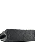 Aged Calfskin Quilted 2.55 Reissue 227 Flap Black