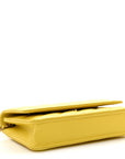 Caviar Quilted Wallet on Chain WOC Yellow