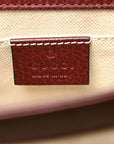 Dollar Calfskin Crystal Web Mini Dionysus Bamboo Top Handle Bag Vintage Bordeaux Black Diamond