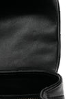 Calfskin Y Quilted Monogram Toy Loulou Crossbody Bag Black