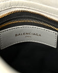Chevre Gold Metallic Edge Hardware Mini City Gris Taupe